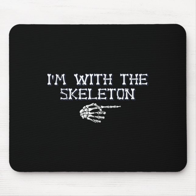 I'm The With Skeleton Halloween Costume Couples Ma Mouse Mat (Front)
