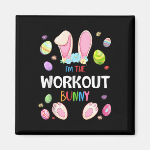 I'm The Workout Bunny Easter Party Matching Family Magnet