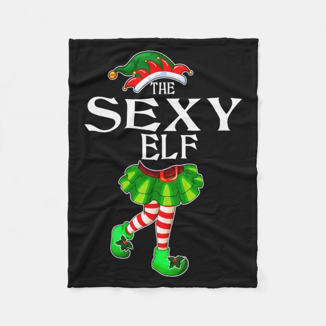 I'm The Y Elf Christmas Matching Family Group Funn Fleece Blanket (Front)