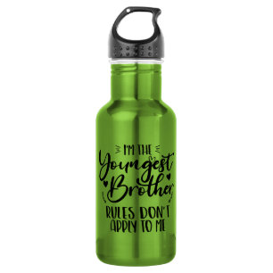 I'm The Youngest Brother Rules Don't Apply To Me 532 Ml Water Bottle
