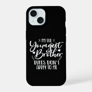 I'm The Youngest Brother Sarcastic Brother Cool iPhone 15 Case