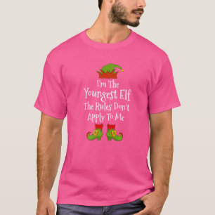 I'm The Youngest Elf Family Matching Christmas T-Shirt