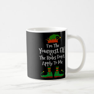 I'm The Youngest Elf Family Matching Fun Christmas Coffee Mug