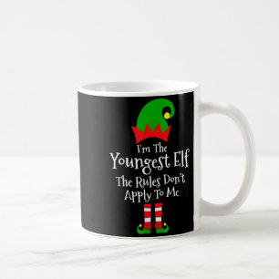 I'm The Youngest Elf The Rules Don't Apply To Me M Coffee Mug