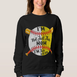 I'm Their Number 1 Fan Softball Baseball Mum Sweatshirt