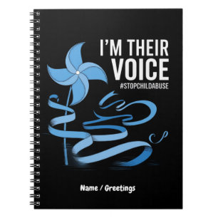 I'm Their Voice Child Abuse Prevention Awareness  Notebook