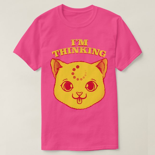 Im Thinking Funny Cat by Tobe Fonseca T-Shirt (Design Front)