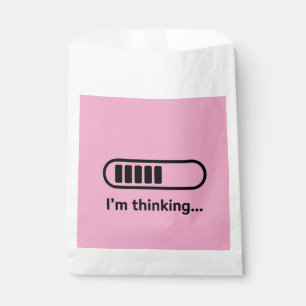 I'm Thinking... Loading Progress Bar Pink Minimali Favour Bags