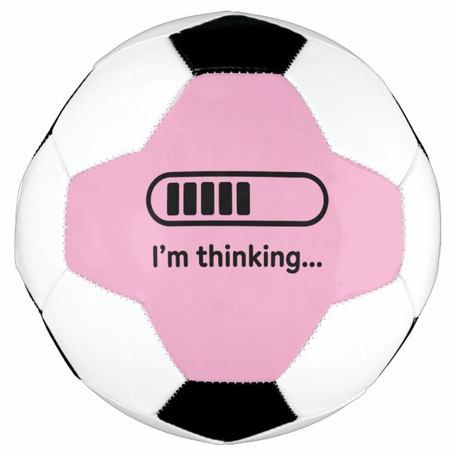 I'm Thinking... Loading Progress Bar Pink Minimali Football (Front)