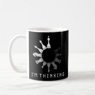 I'M Thinking Mind Sport Chess Clock Board Game Pie Coffee Mug