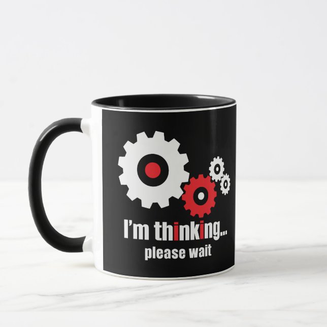 I'm thinking please wait mug (Left)