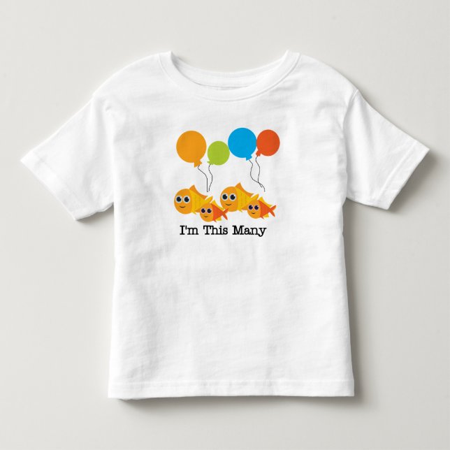 I'm This Many-Four Toddler T-Shirt (Front)