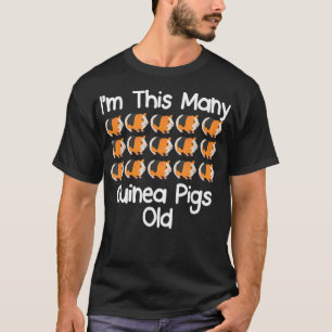 Im This Many guinea pigs Old 15 year old birthday  T-Shirt