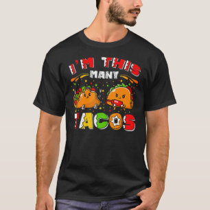 I'm This Many Tacos Twosday 2nd Birthday Cinco De T-Shirt