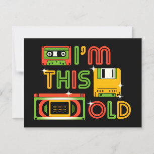 I'm this old reto tech postcard