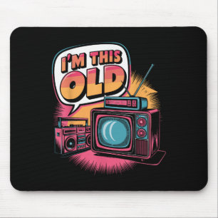 Im This Old Retro Icons Meme  Mouse Mat