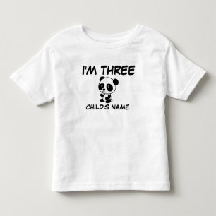 I'M THREE (AGE 3) Personalised T-shirts