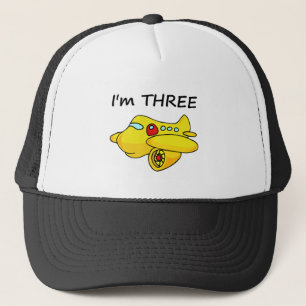 I'm Three, Yellow Plane Trucker Hat