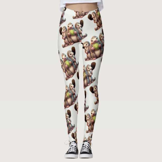 I'm Tickled that This Prickle Loves to Pickle! Leggings (Front)