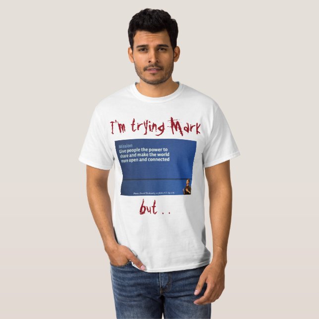 I'm Trying Mark Shirt by RoseWrites (Front Full)
