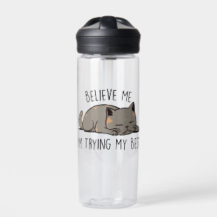 I'm Trying my Best Cute Cat Water Bottle