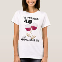 I'm turning 40 and wining glitter wine glasses