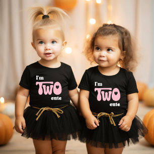 I'm Two Cute - 2nd Birthday Girl Gift Toddler T-Shirt