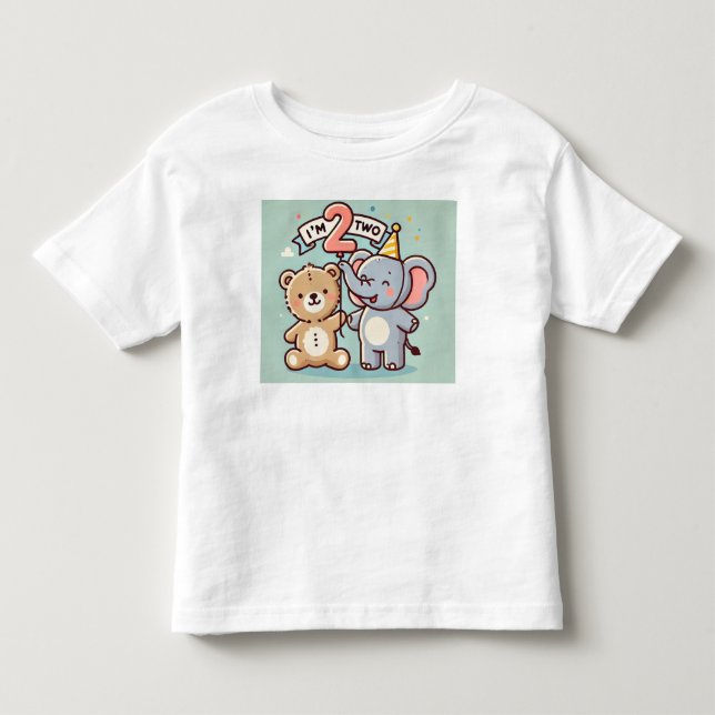 i'm two toddler T-Shirt (Front)