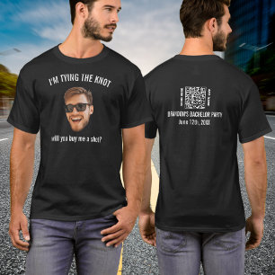 I'm Tying The Knot Buy Me A Shot Bachelor Party T-Shirt