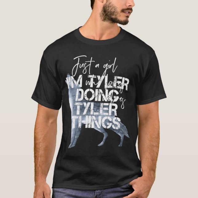 I'M Tyler Doing Tyler Things Funny Christmas Gift  T-Shirt (Front)