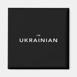 I'm Ukrainian I'm Ukrainer Zelensky Ukraine Patrio Magnet