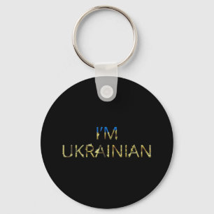 I'm Ukrainian Ukraine Sunflower Retro Ukrainian Key Ring
