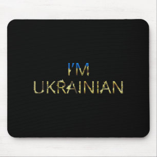 I'm Ukrainian Ukraine Sunflower Retro Ukrainian Mouse Mat