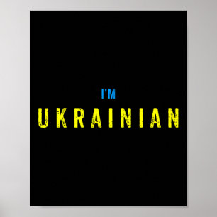 I'm Ukrainian Vintage Ukraine Poster