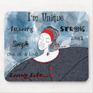 I'm Unique, amazing, strong,simple Mouse Mat