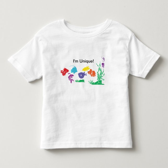 I'm Unique! Down Syndrome Fish shirt (Front)