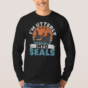 I'm Utterly Into Seals Underwater Animal Marine Bi T-Shirt