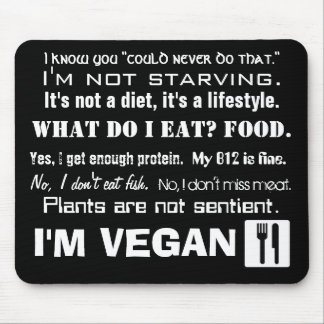 I'm Vegan: Answers Mouse Mat