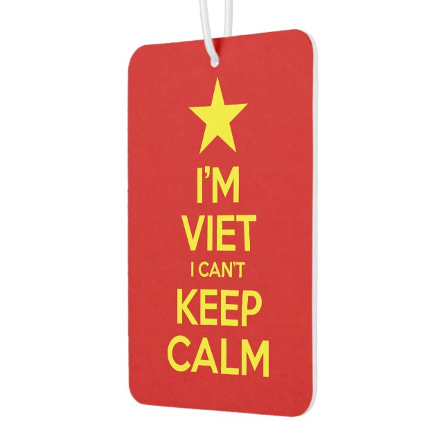 I'm Viet I Can't Keep Calm Car Air Freshener (Left)