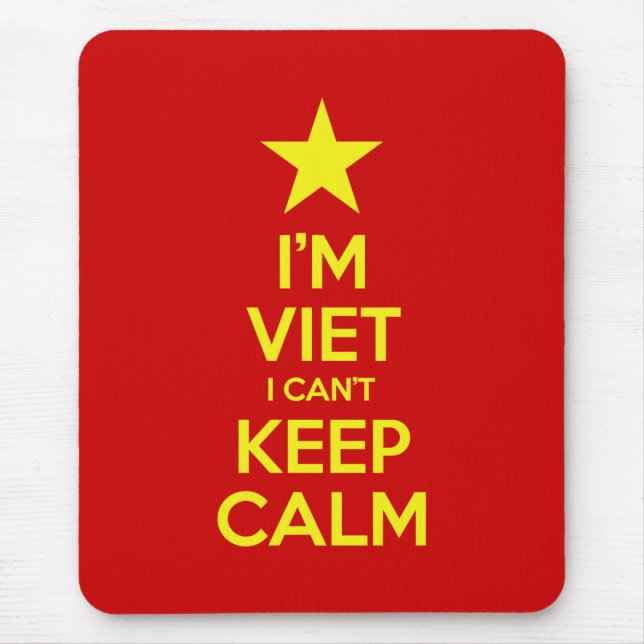 I'm Viet I Can't Keep Calm Mouse Mat (Front)