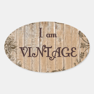 I'm Vintage Oval Sticker