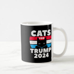 I'm Voting Cats For Trump 2024 Election Debate  Coffee Mug