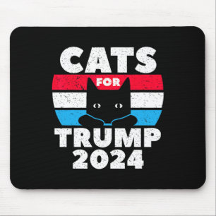 I'm Voting Cats For Trump 2024 Election Debate Mouse Mat