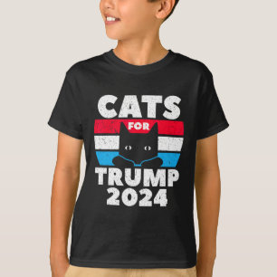 I'm Voting Cats For Trump 2024 Election Debate T-Shirt