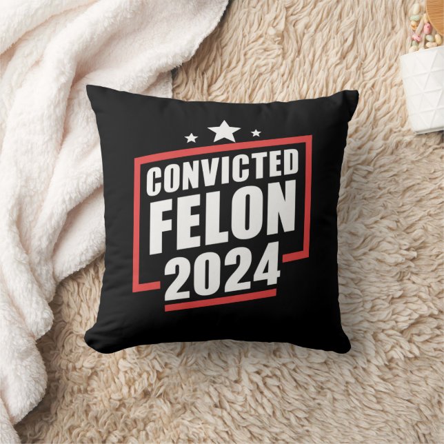 I'm Voting Convicted Felon 2024 Trump Cushion (Blanket)