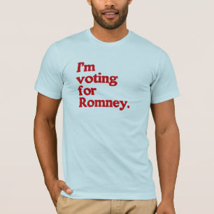 I'M VOTING FOR ROMNEY T-Shirt
