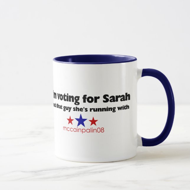 I'm Voting For Sarah Mug (Right)