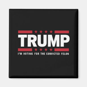 I'm Voting For The Convicted Felon Pro Trump 2024 Magnet