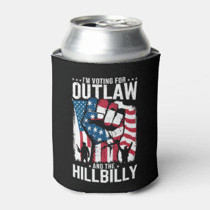 I'm Voting For the Outlaw and the Hillbilly 2024 Can Cooler