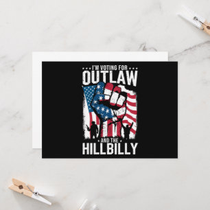 I'm Voting For the Outlaw and the Hillbilly 2024  Invitation